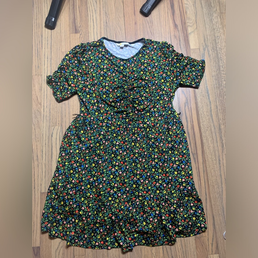 Floral Black Dress